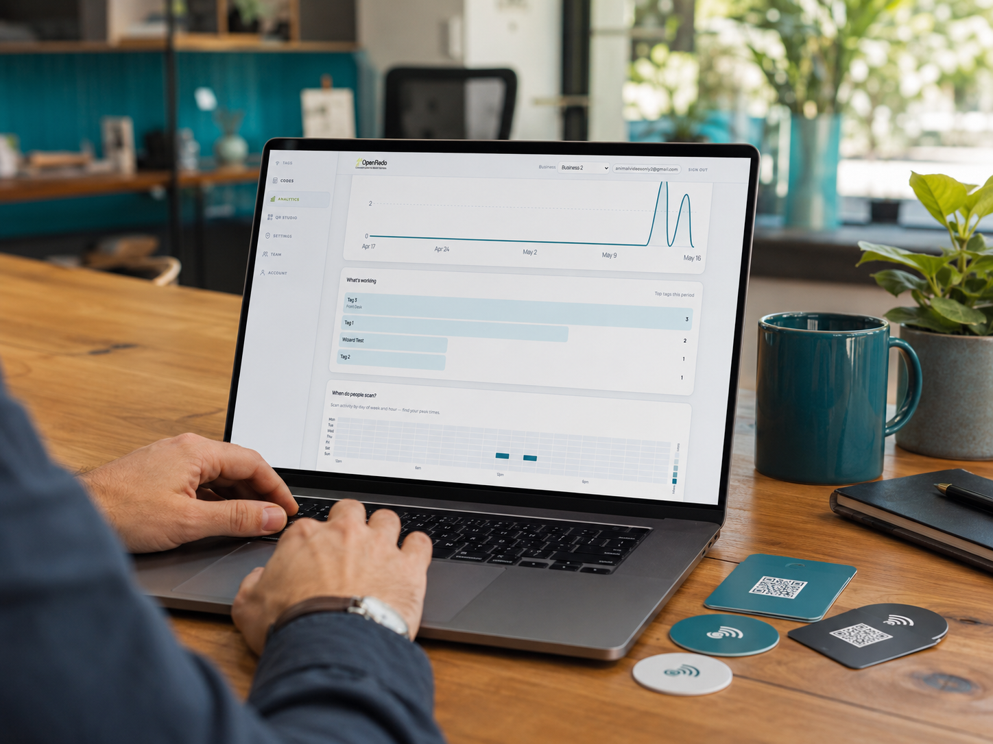 Taprr analytics dashboard preview